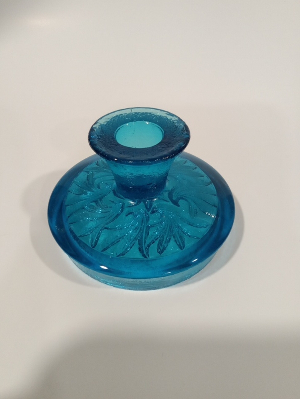 Vintage L.E. SMITH candle Holder Sandscroll Pattern